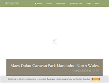 Tablet Screenshot of maesdolaucaravanpark.co.uk